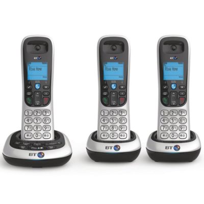 British Telecom 2600 Dect Cordless Telephone, Trio (package 3 each) British Telecom 2600 Dect Cordless Telephone, Trio (package 3 each)